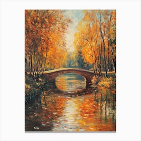 Impressionist Style Bridge Stampe su tela