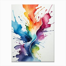 Abstract Watercolor Painting Canvas Print