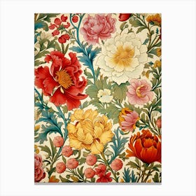 Floral Wallpaper 36 Canvas Print