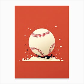 Baseball Ball 3 Canvas Print