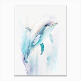 Risso S Dolphin Storybook Watercolour  (1) Canvas Print