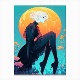 Moonlight Girl Canvas Print