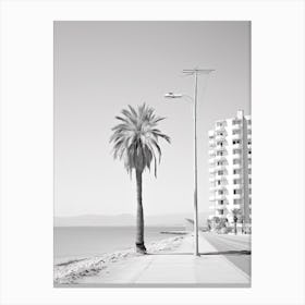Limassol, Cyprus, Black And White Photography 3 Canvas Print