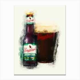 Leinenkugel Creamy Dark Canvas Print