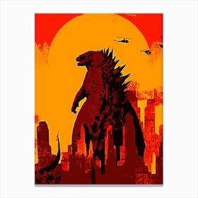 Godzilla 5 Canvas Print
