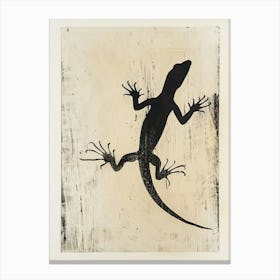 Lizard Block Print 3 Canvas Print