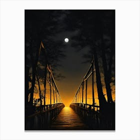 Bridge To The Moon 4 Canvas Print
