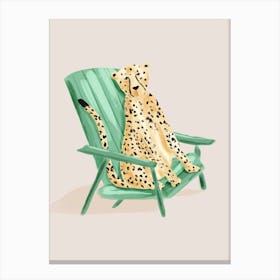 Cheetah Chilling Canvas Print