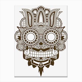 Barong Mask Art Bali Canvas Print