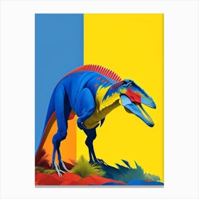 Suchomimus 1 Primary Colours Dinosaur Canvas Print