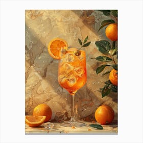 Orange Cocktail 15 Canvas Print