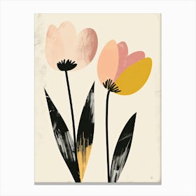 Sгјo Paulo Flower Market Boho Minimalist Style Canvas Print