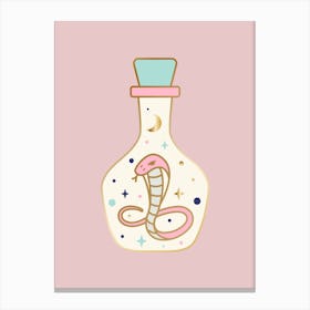 Snake In A Bottle Canvas Print
