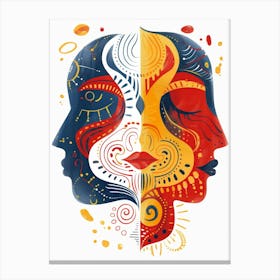 Two Faces 24 Canvas Print