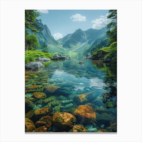 Lake In The Mountains 15 Canvas Print