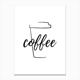 Coffee Icon Canvas Print