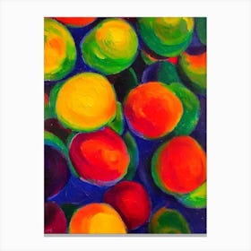 Acai Fruit Vibrant Matisse Inspired Painting Fruit Canvas Print