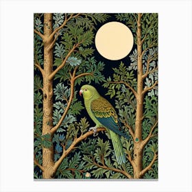 William Morris Parrot In A Tree Canvas Print