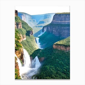 Blyde River Canyon Waterfalls, South Africa Majestic, Beautiful & Classic (2) Canvas Print