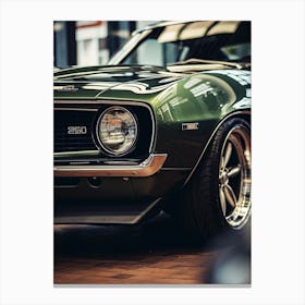 Close Of American Muscle Car 007 Canvas Print