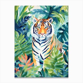 Tiger In The Jungle 15 Canvas Print