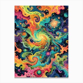 Galaxy Swirls Canvas Print