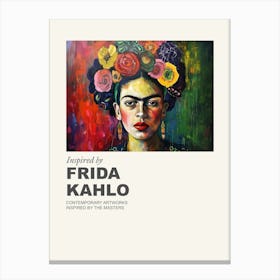 Museum Poster Inspired By Frida Kahlo 4 Canvas Print