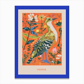 Spring Birds Poster Hoopoe 2 Canvas Print