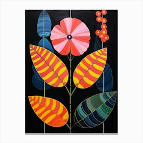 Lantana 2 Hilma Af Klint Inspired Flower Illustration Canvas Print