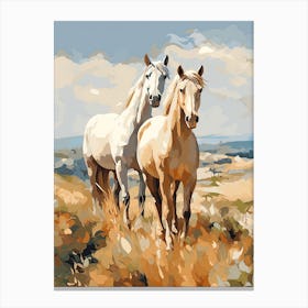 Horses Painting In Andalusia Spain 1 Canvas Print
