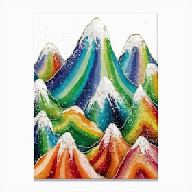 Rainbow Mountains Canvas Print