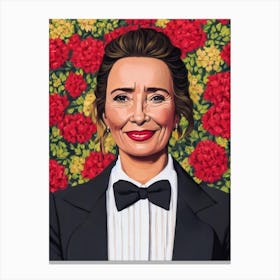 Emma Thompson Illustration Movies Canvas Print