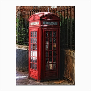 The Red Telephone Box Canvas Print