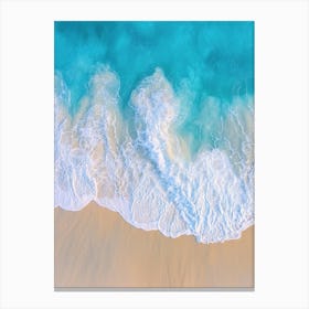 Aerial View Of A Beach 3 Canvas Print