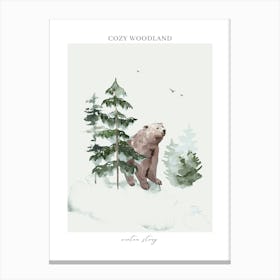 Cozy Woodland Kids and Nursery Canvas Print