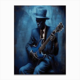 Blues Soul Series 15 - Top Hat Blues Man Canvas Print