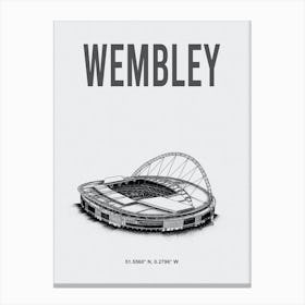 Wembley Stadium England Football Stadium Canvas Print
