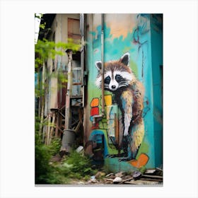 Raccoon Urban Explorer 5 Canvas Print