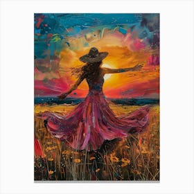 Dancer In The Meadow Canvas Print