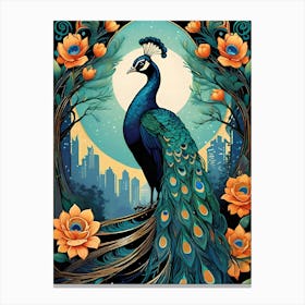 Peacock 1 Canvas Print