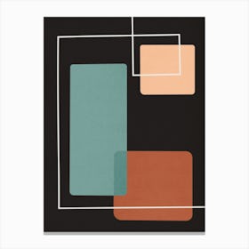 Composition of squares and lines 2 Canvas Print