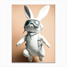 Rabbit In Goggles Canvas Print