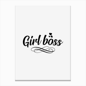 Girl Boss Canvas Print