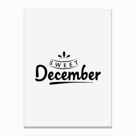 Sweet December Canvas Print