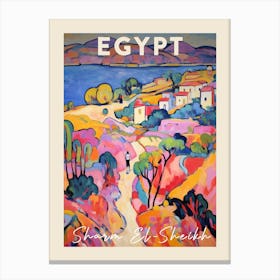 Sharm El Sheikh Egypt 4 Fauvist Painting Travel Poster Canvas Print