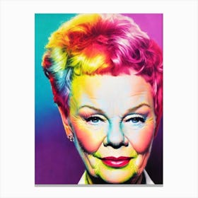 Judi Dench Pop Movies Art Movies Canvas Print