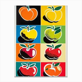 Fruits By Andy Warhol Canvas Print