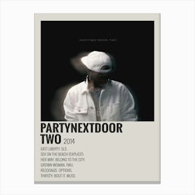 Partynextdoor Two 2014 Poster 3 Canvas Print