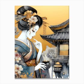 Geisha 1 Canvas Print