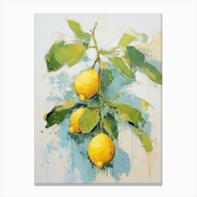 Lemons illustration 3 Canvas Print